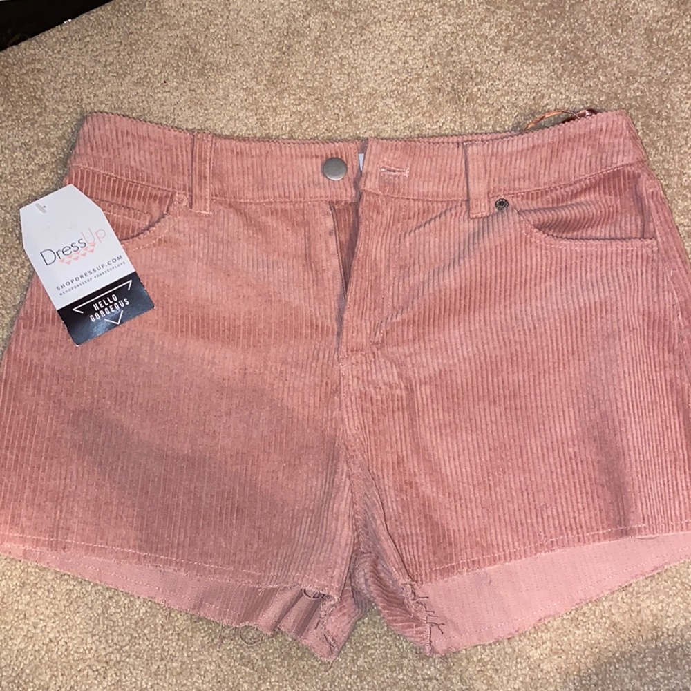 NWT Honey Belle Pink Corduroy Shorts